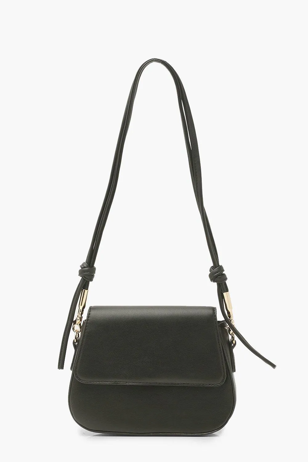 Knot Detail Pu Shoulder Bag