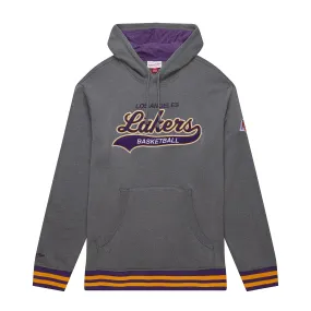 Lakers NBA Snow Washed Fleece Hoodie Vintage Logo