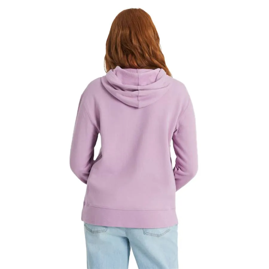 Life is Good Women's Retro Mountainscape Simply True Graphic Hoodie - Violet Purple