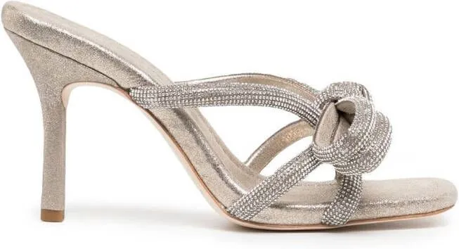 Loeffler Randall Margi crystal-embellished mules Gold