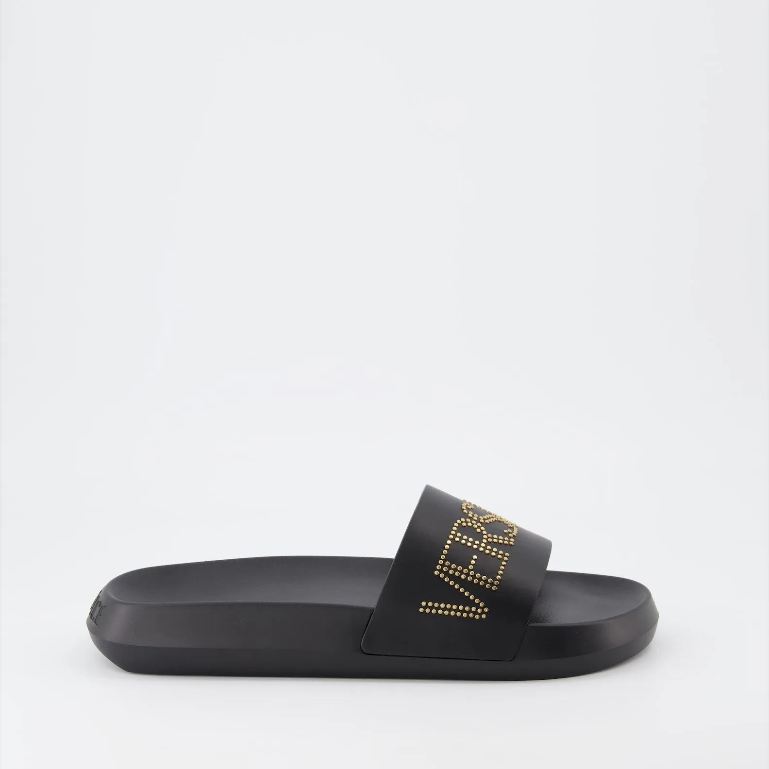 Logo Slide Sandals with Studs