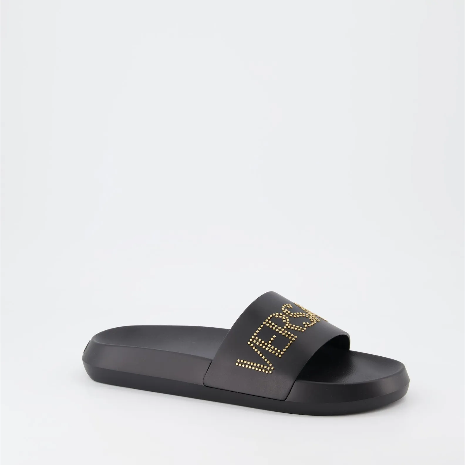 Logo Slide Sandals with Studs