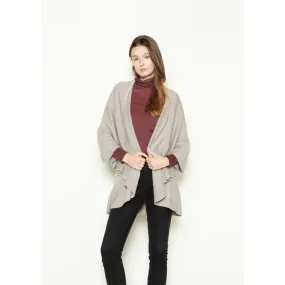 Look By M Basic Shawl Grey Vest