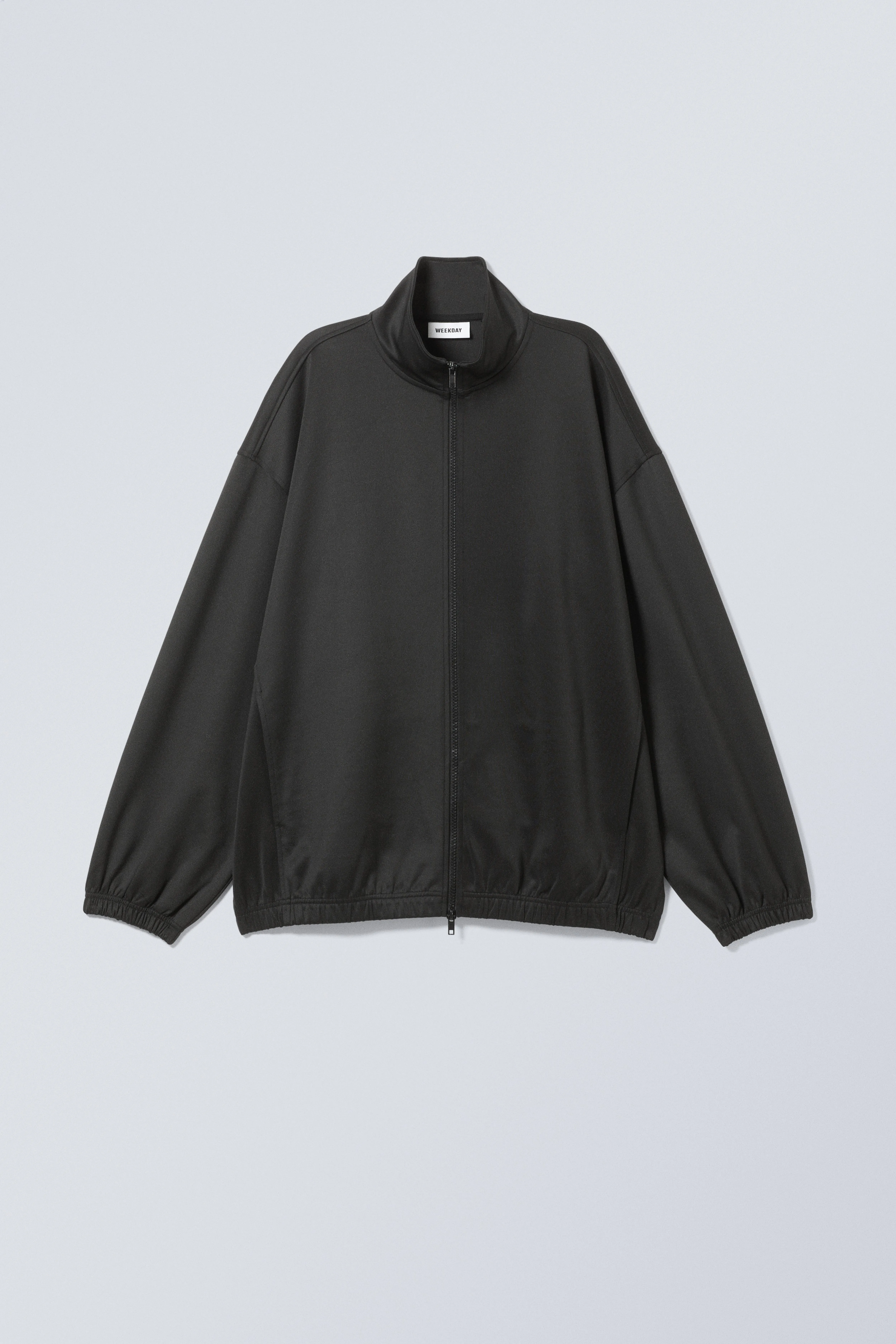 Loose Fit Track Jacket - Long sleeve - Regular length - Black - Ladies | H&M GB