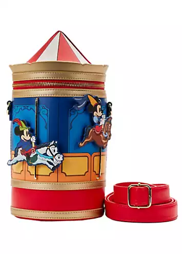 Loungefly Disney Brave Little Tailor Mickey & Minnie Carousel Crossbody Bag | Kaleidoscope