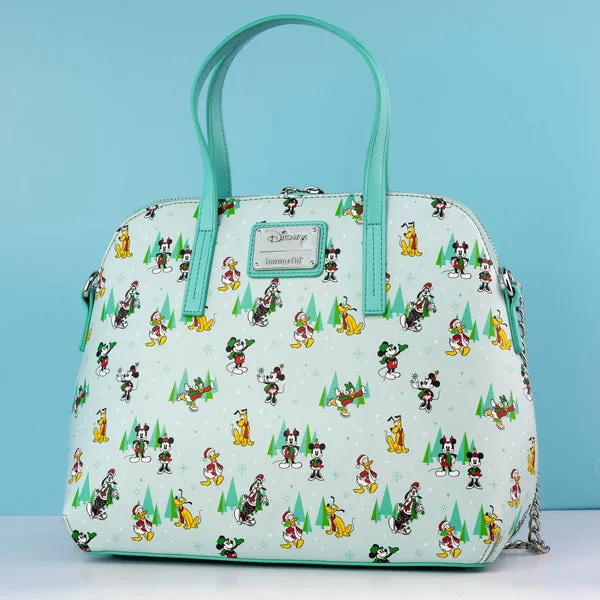 Loungefly x Disney The Sensational Six Christmas Character Print Crossbody bag