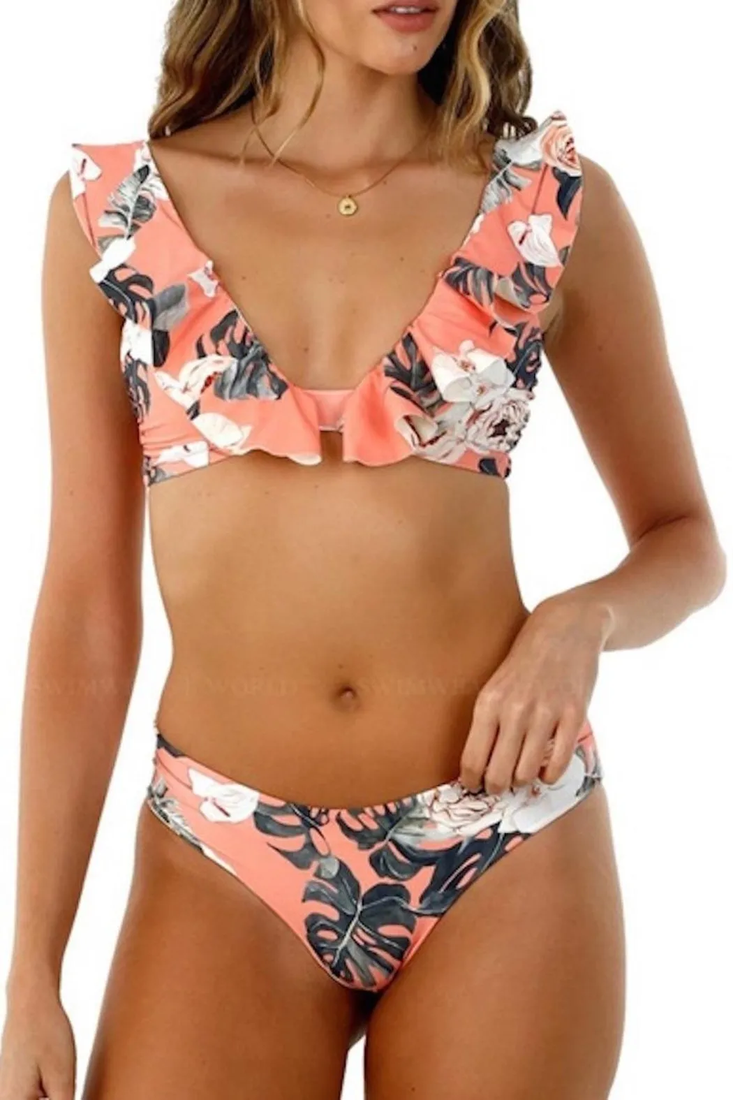 M Rose Dharma Ruffle Bikini