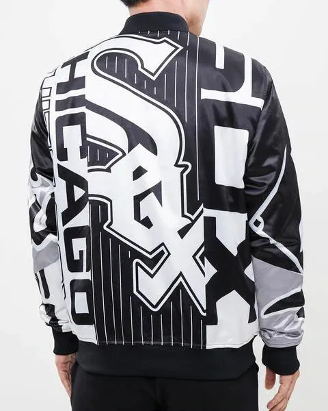 Men’s Pro Standard Chicago White Sox AOP Satin Jacket Black