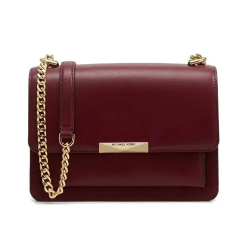 Michael Kors Jade Gusset Crossbody Bag | Dark Berry - 32S9GJ4COL