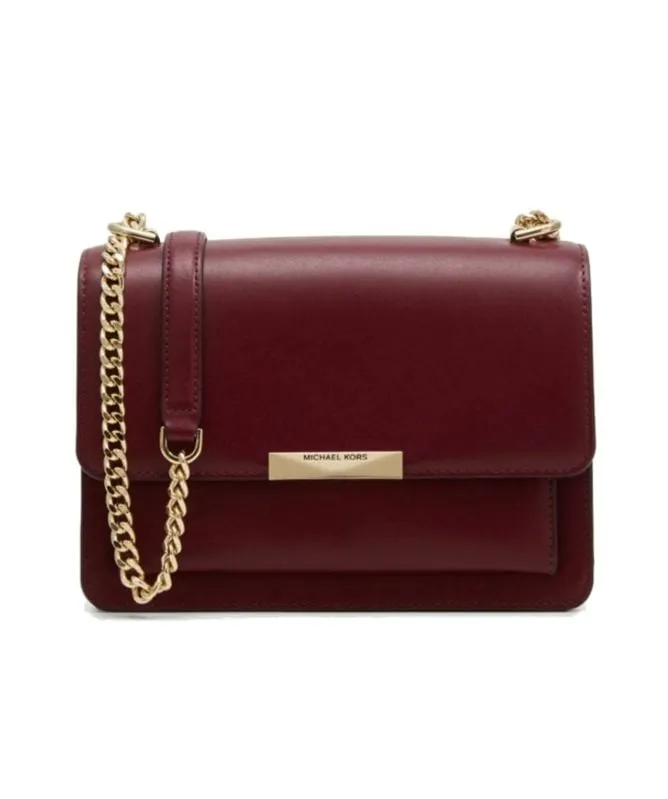 Michael Kors Jade Gusset Crossbody Bag | Dark Berry - 32S9GJ4COL