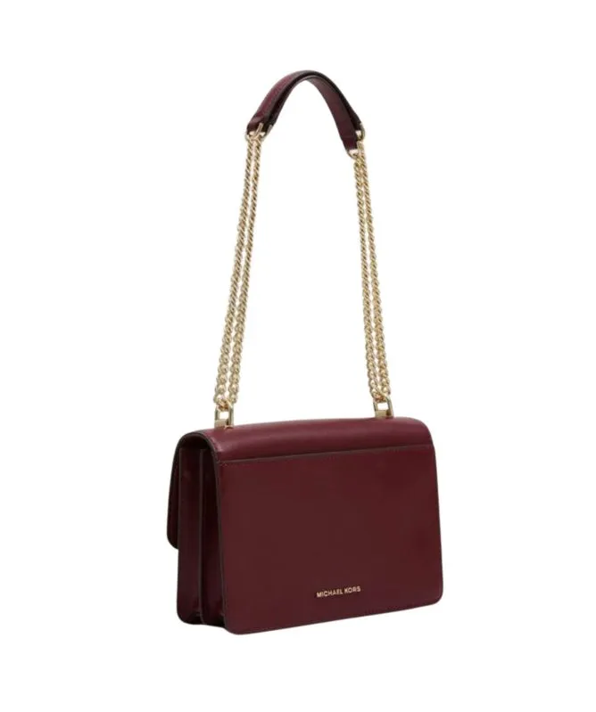 Michael Kors Jade Gusset Crossbody Bag | Dark Berry - 32S9GJ4COL