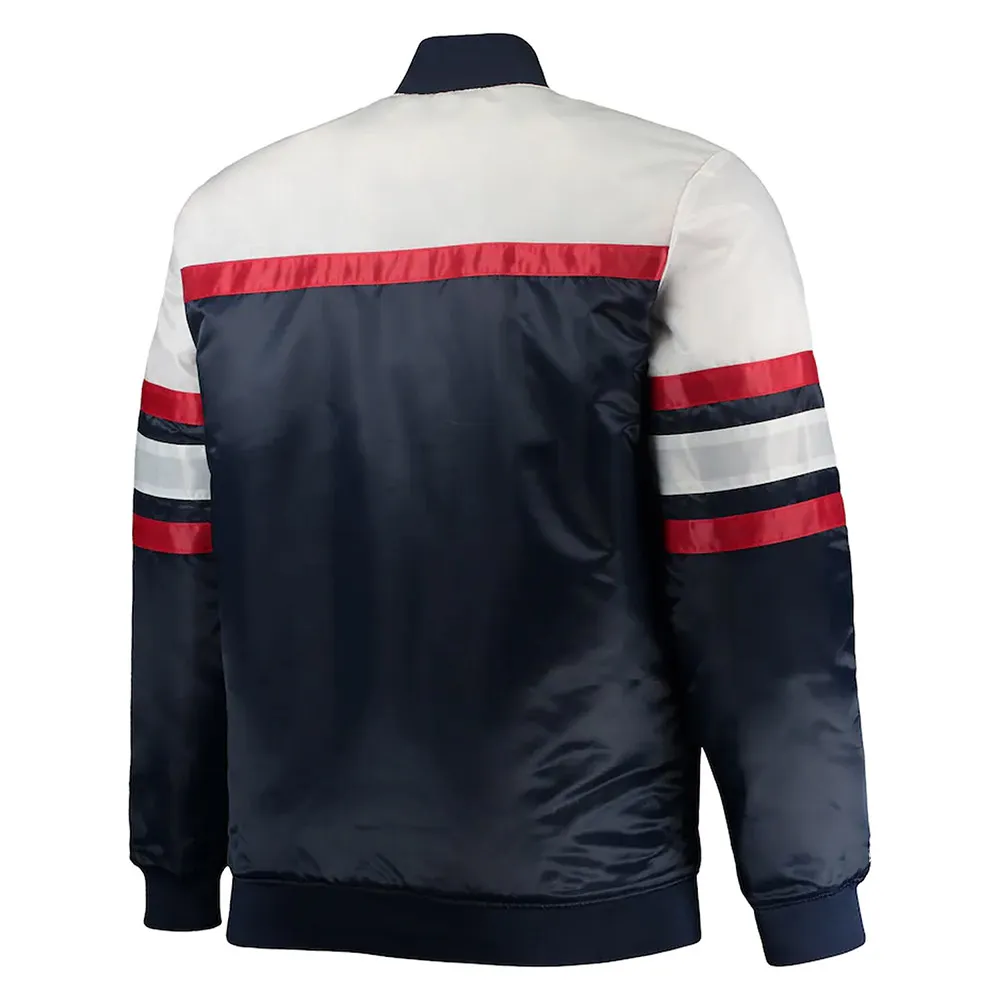 Minnesota Twins Coaches Navy Blue and Red Full-Snap Jacket