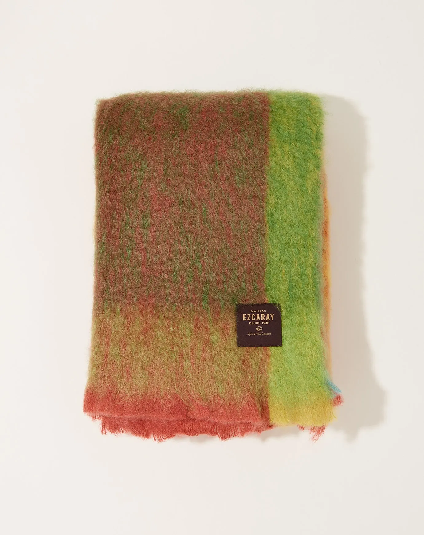 Mohair Rozco Blanket in Lime