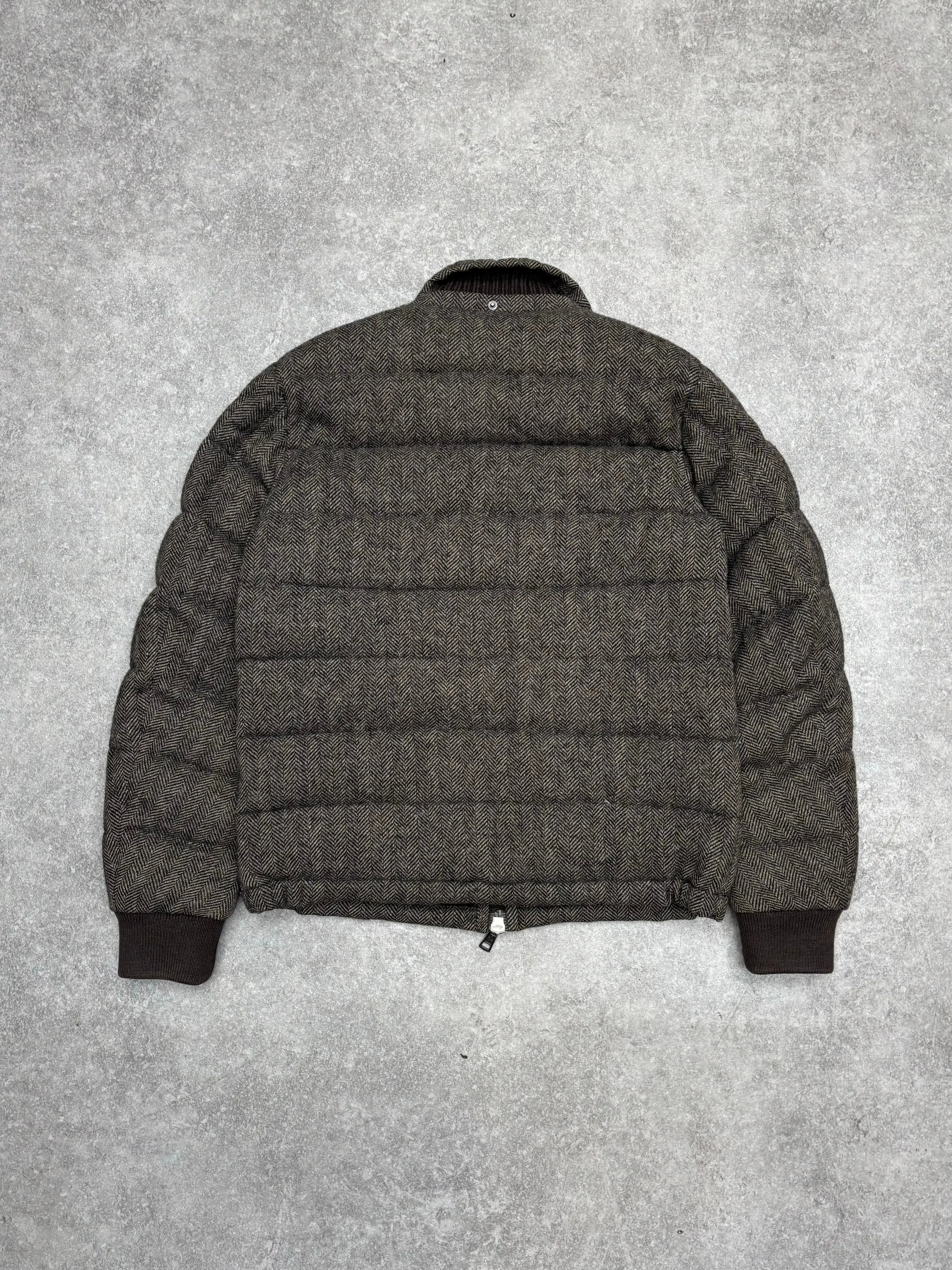 Moncler Herringbone Quilted Puffer Down Jacket