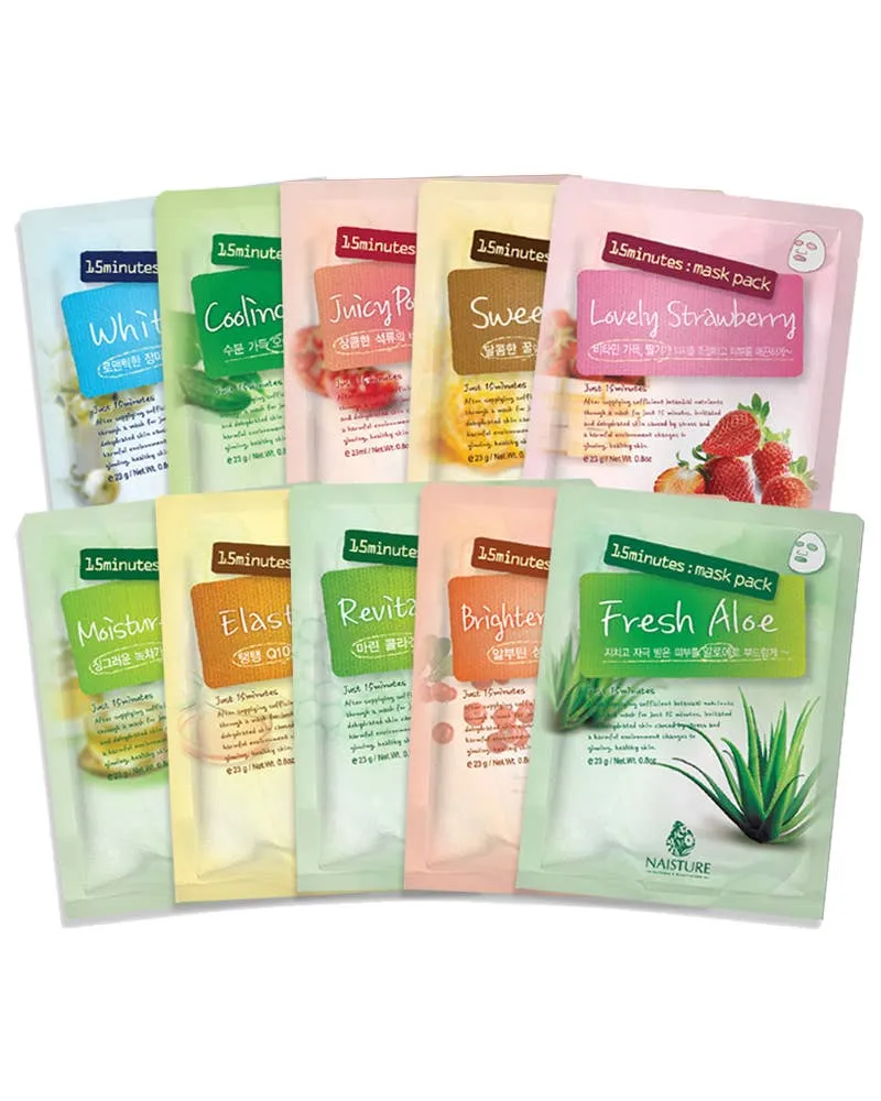 Naisture - 15 Minutes Sheet Mask Bundle