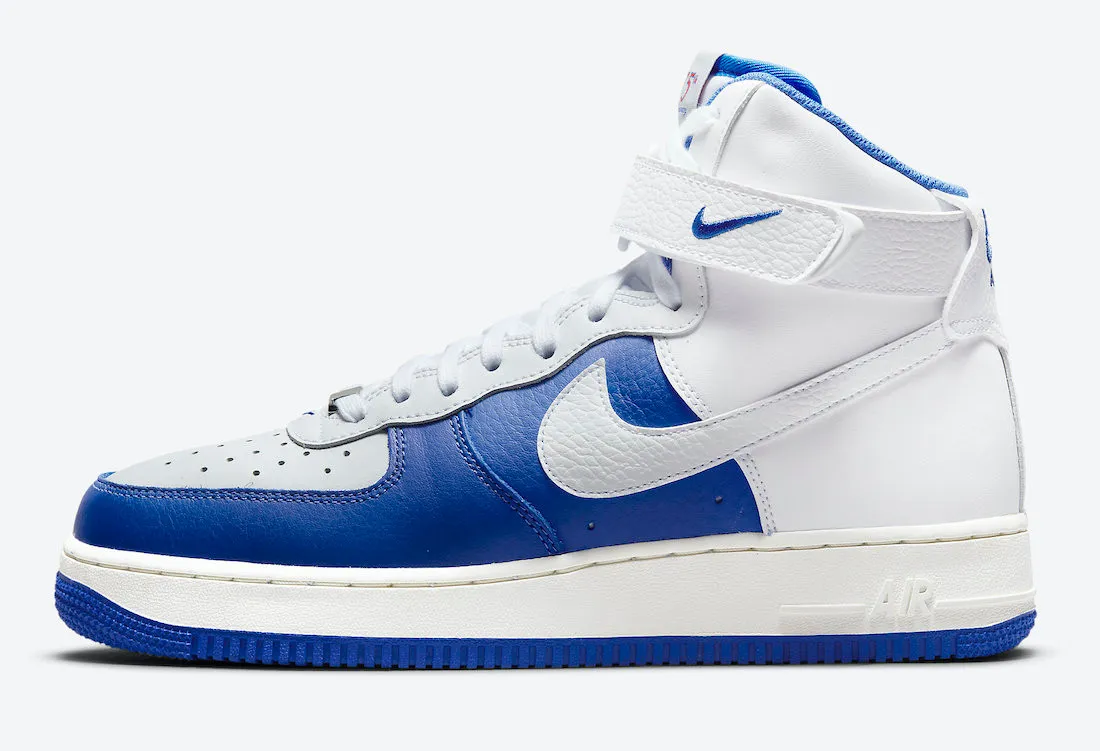 NBA x Nike Air Force 1 High White Hyper Royal Sail DC8870-100