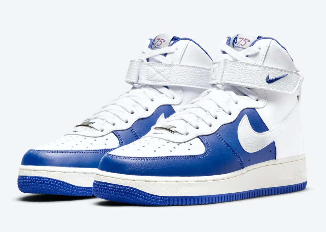 NBA x Nike Air Force 1 High White Hyper Royal Sail DC8870-100