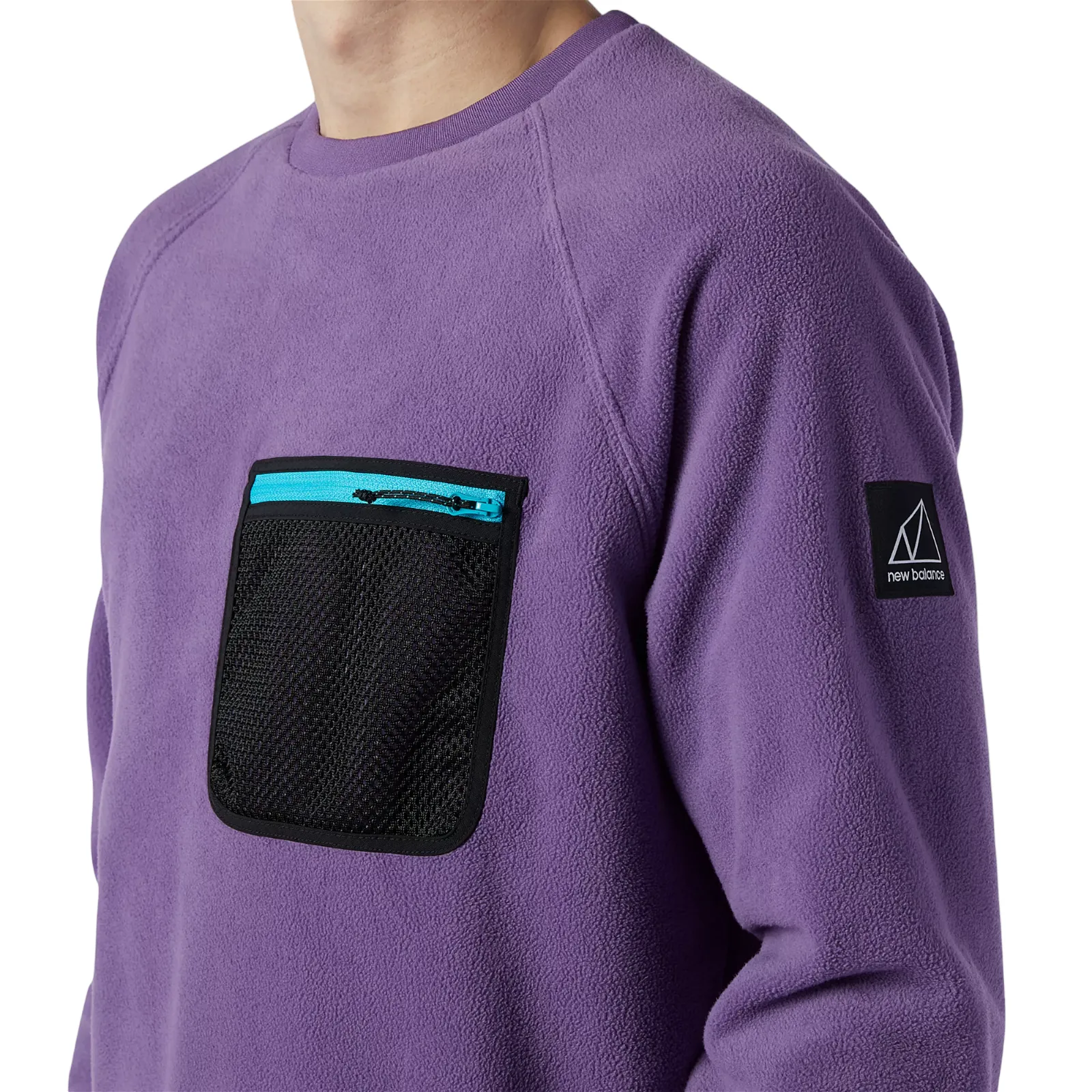 New Balance All Terrain Pocket Crew Polar Fleece - Purple