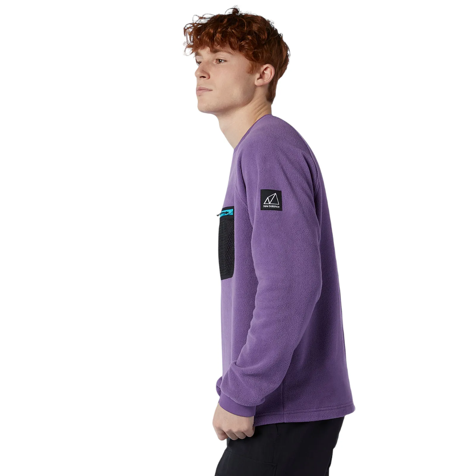 New Balance All Terrain Pocket Crew Polar Fleece - Purple