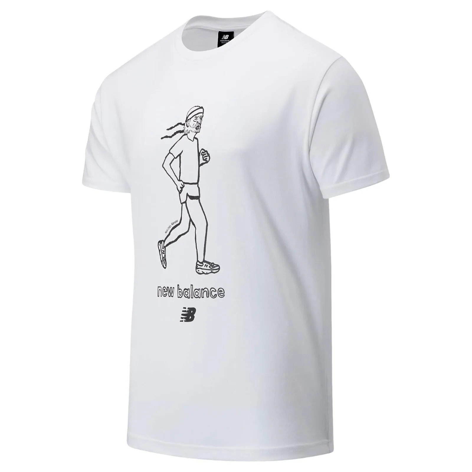 New Balance Athletics Men's Graph Retro Runner Tee - White