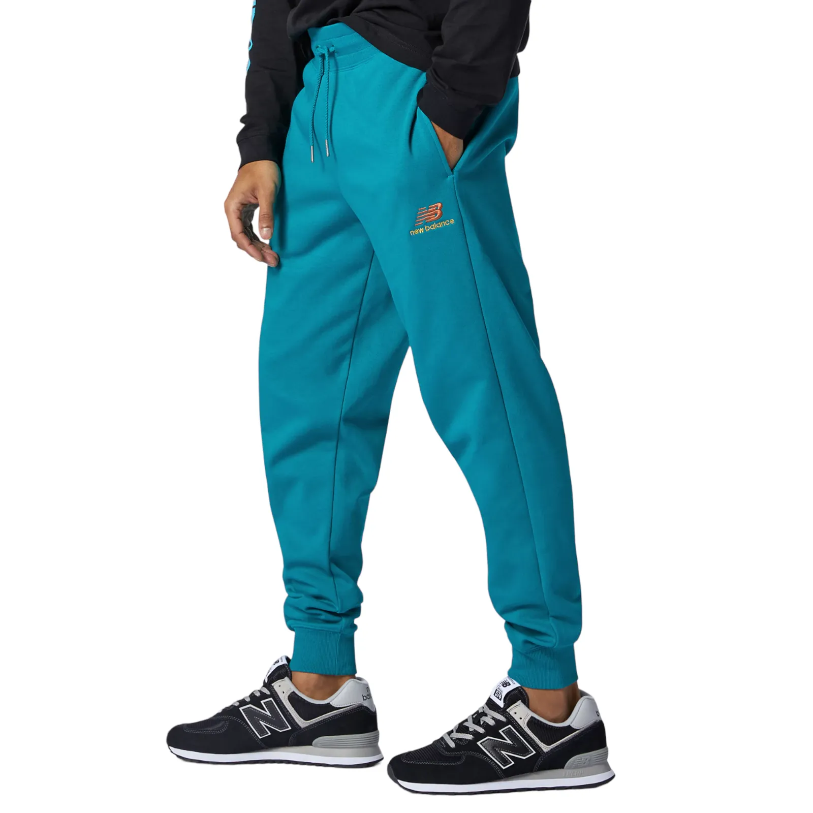 New Balance Essentials Embroidered Sweat Pants - Teal