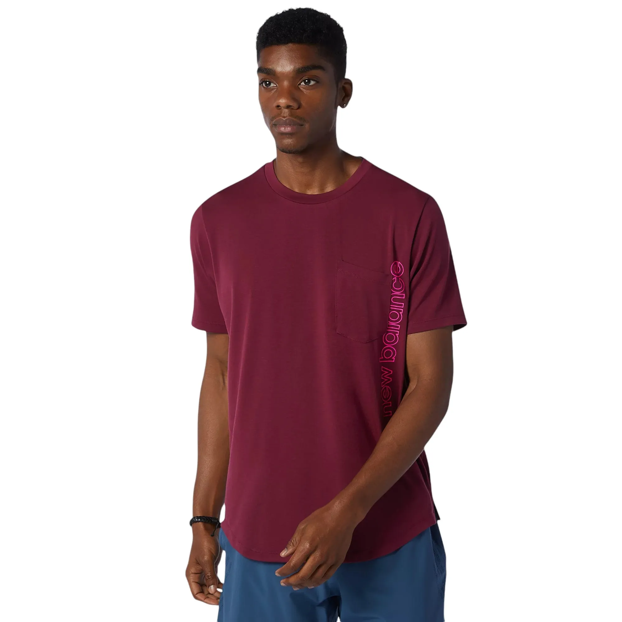 New Balance Fortitech Pocket T Shirt - Red