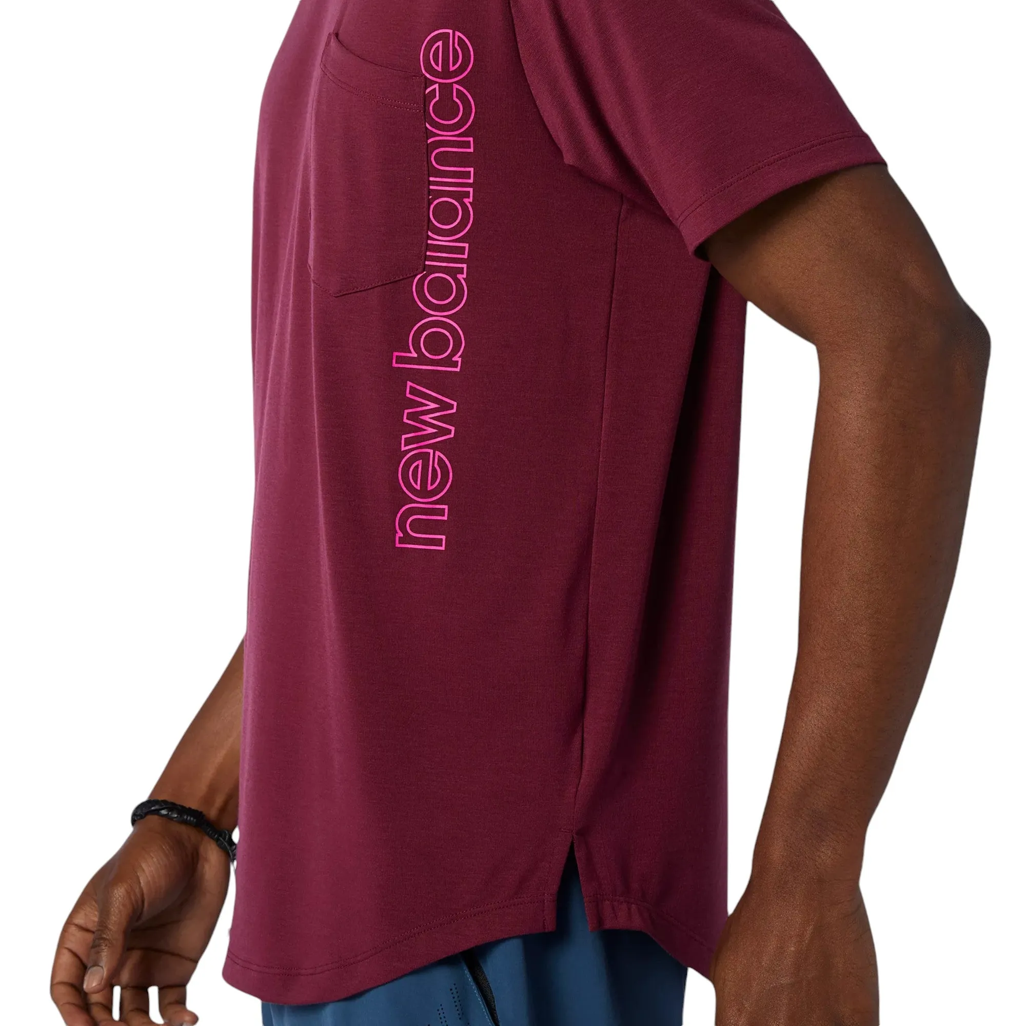 New Balance Fortitech Pocket T Shirt - Red