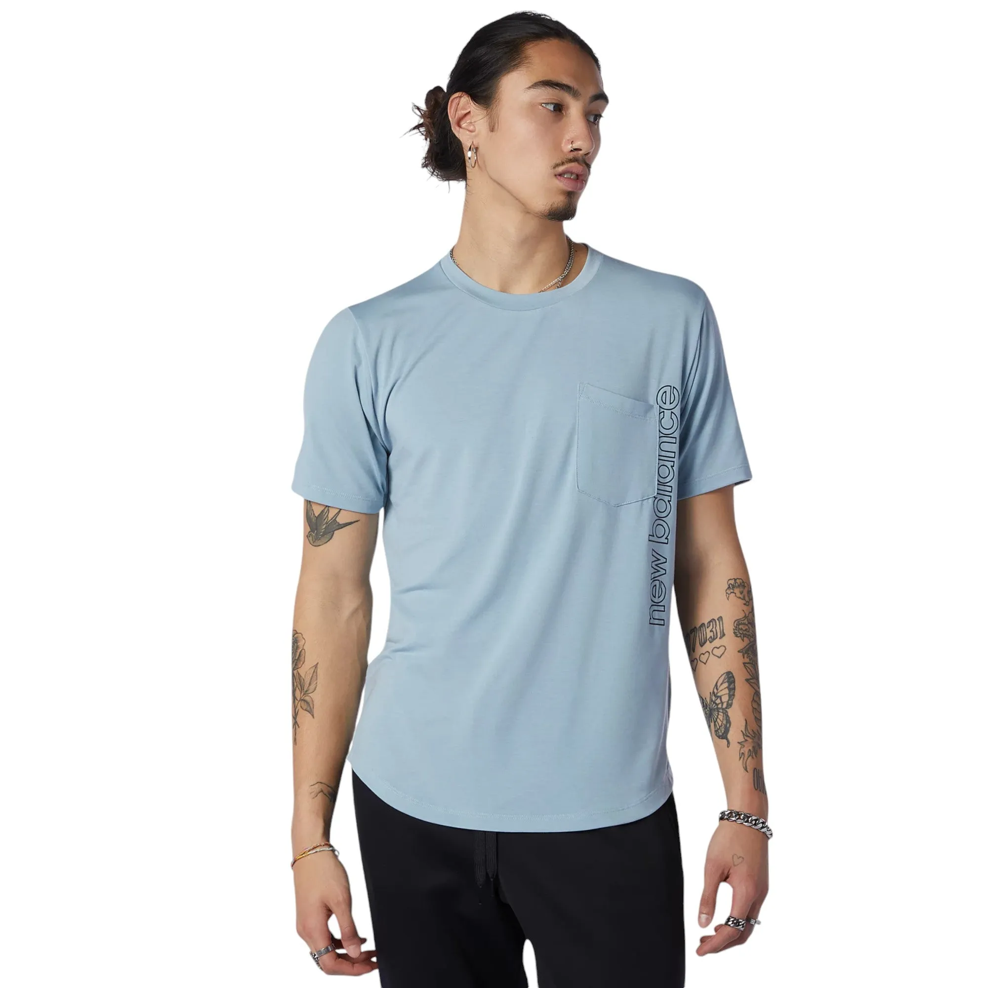 New Balance Fortitech Pocket Tee - Blue