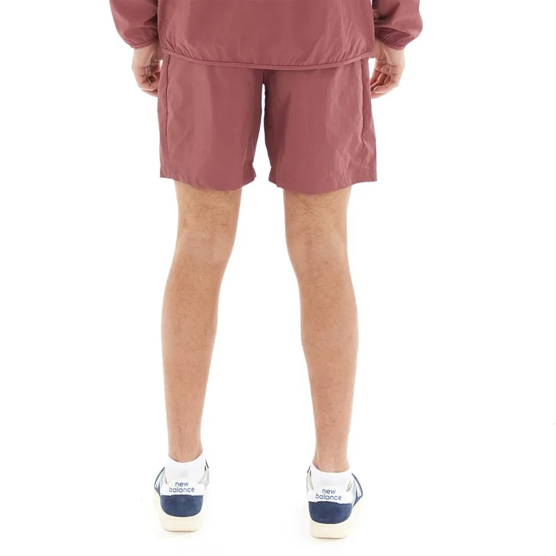 New Balance Mens Sport Essentials Premium Woven Shorts Washed Burgundy