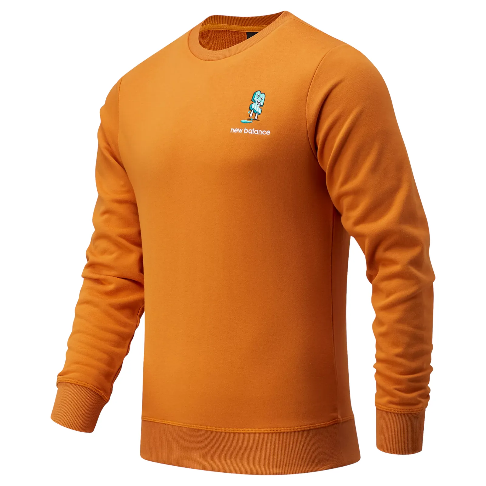 New Balance Nb Athletics Minimize Crew Sweat - Orange