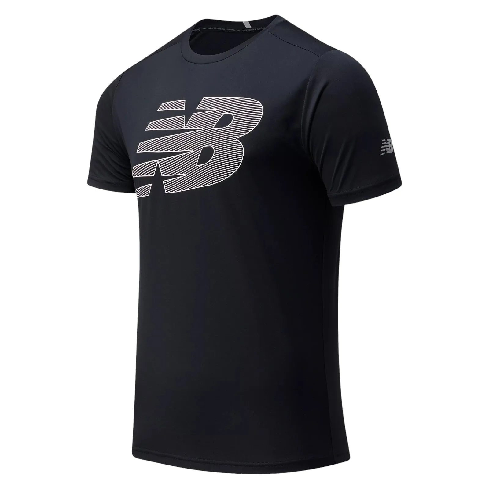 New Balance Printed jersey Core Run - Black