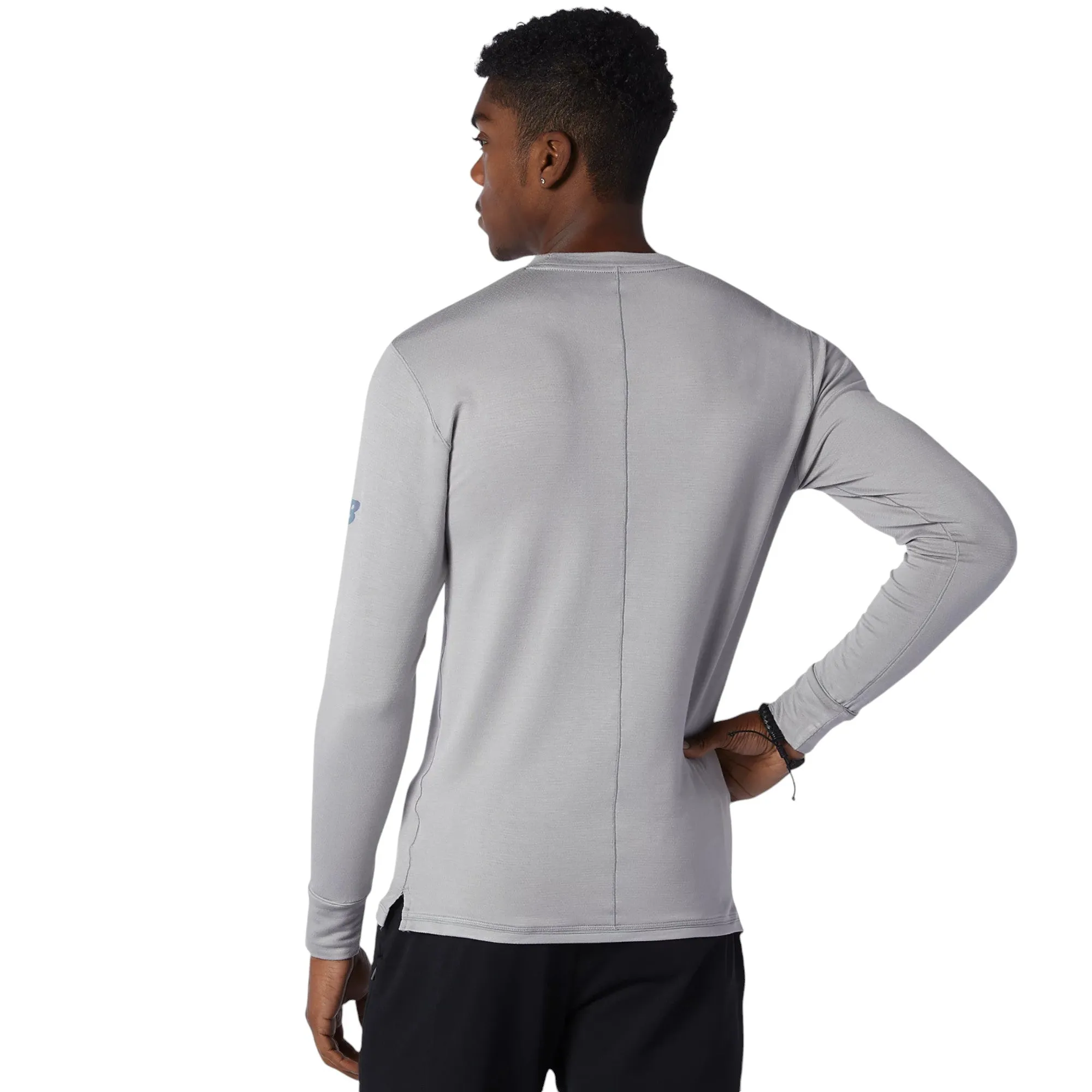 New Balance Q Speed 1NTRO Long Sleeve T Shirt - Grey