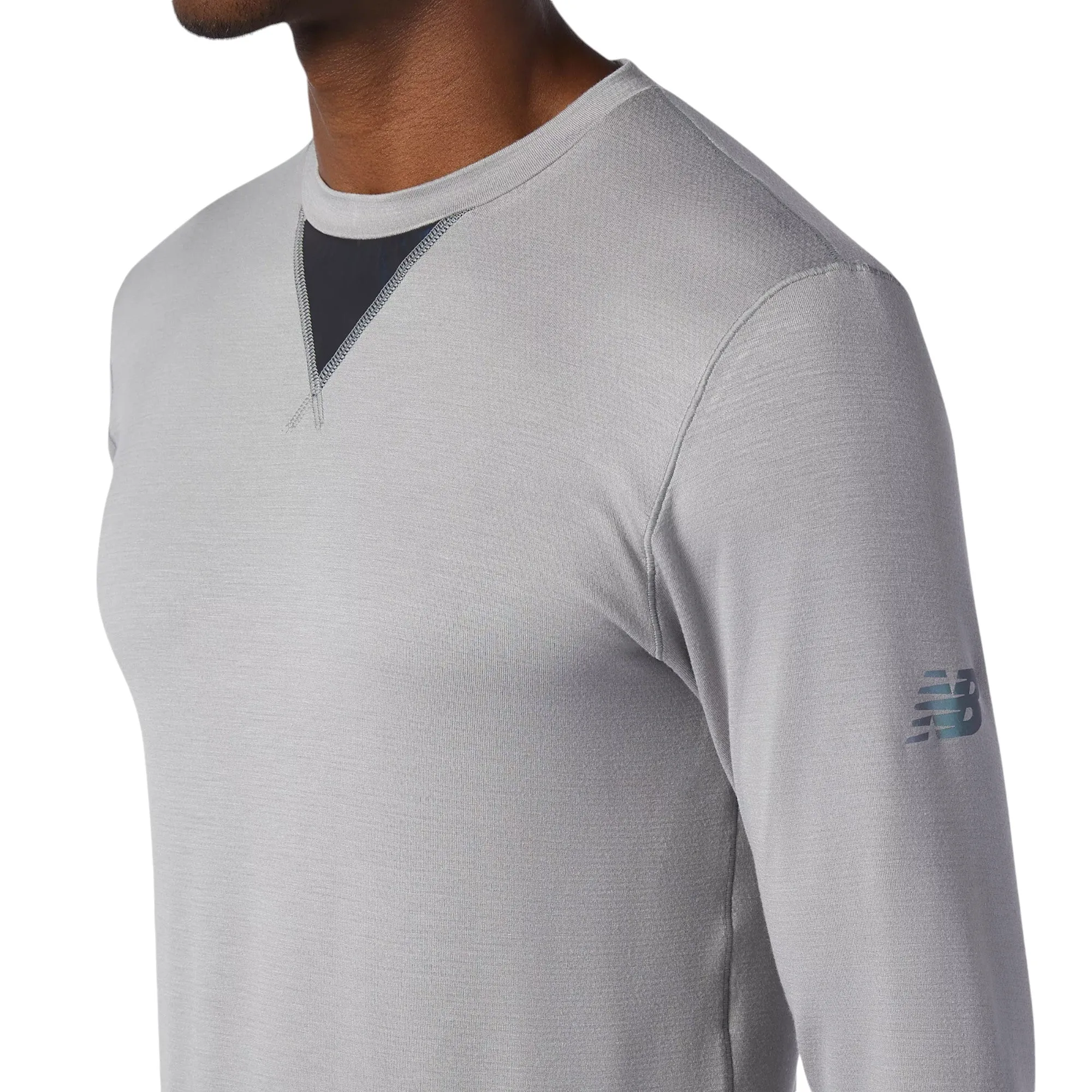 New Balance Q Speed 1NTRO Long Sleeve T Shirt - Grey