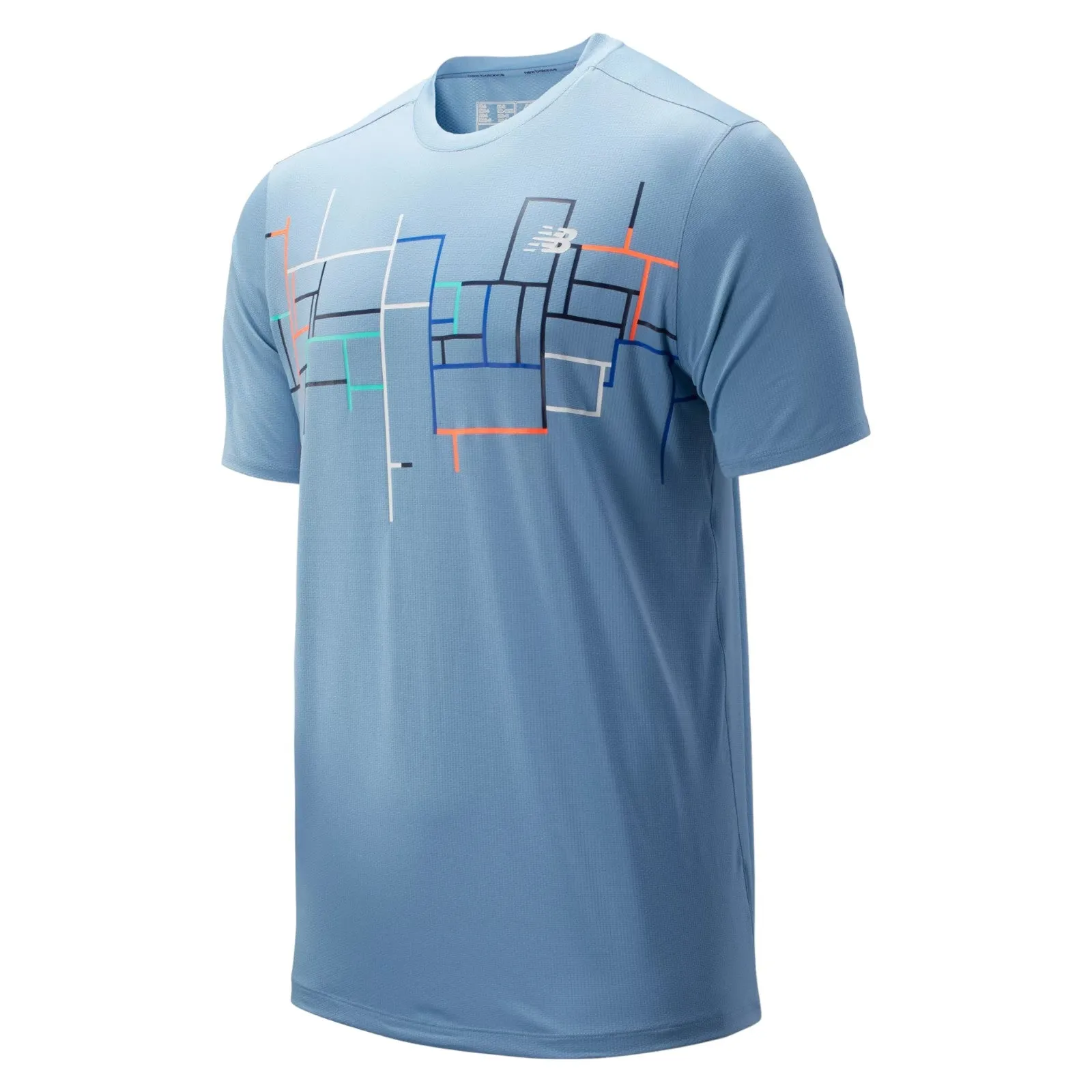 New Balance Ralley Crew Neck T Shirt - Blue