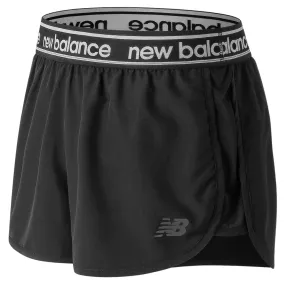 New Balance Womens Accelerate 2.5 Inch Shorts - Black