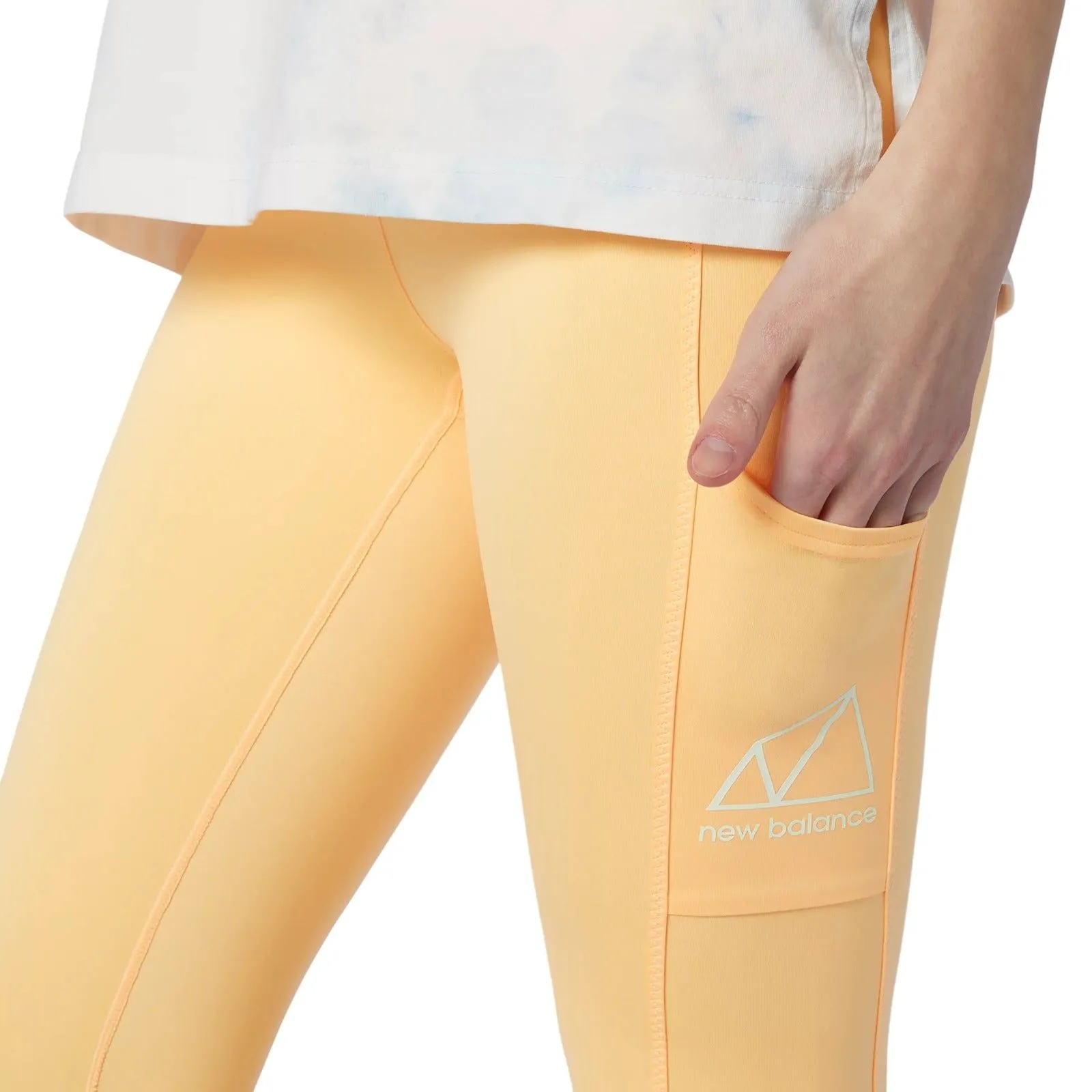 New Balance Womens All Terrain Leggings - Orange