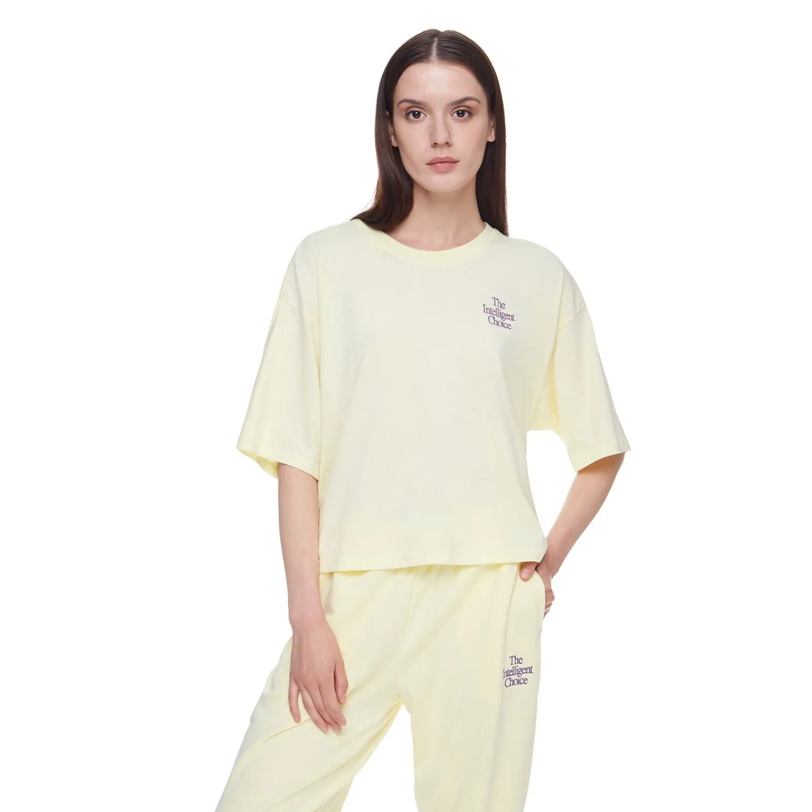 New Balance Womens Athletics Intelligent Choice Tee - Saturn Yellow