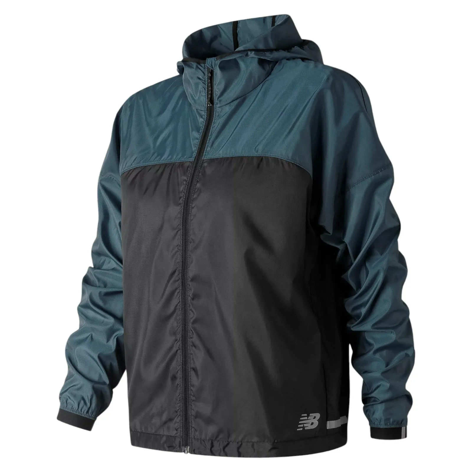 New Balance Womens Light Pack Jacket Windbreaker - Black