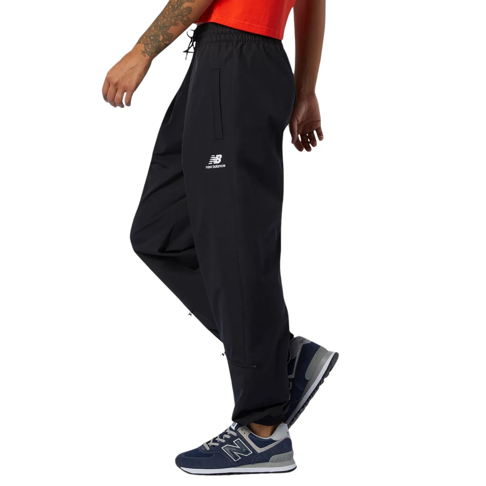 New Balance Womens NB Athletics Podium Wind Pants - Black