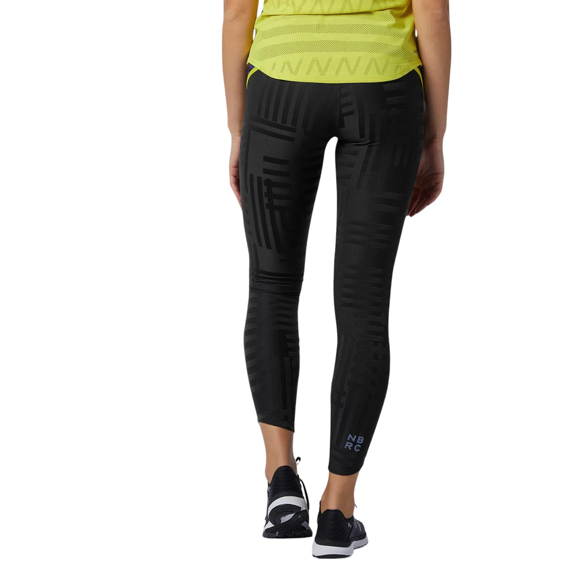 New Balance Womens Q Speed Texture Tights - Navy