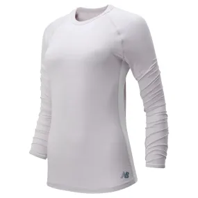 New Balance Womens Seasonless Long Sleeve T Shirt - Pink