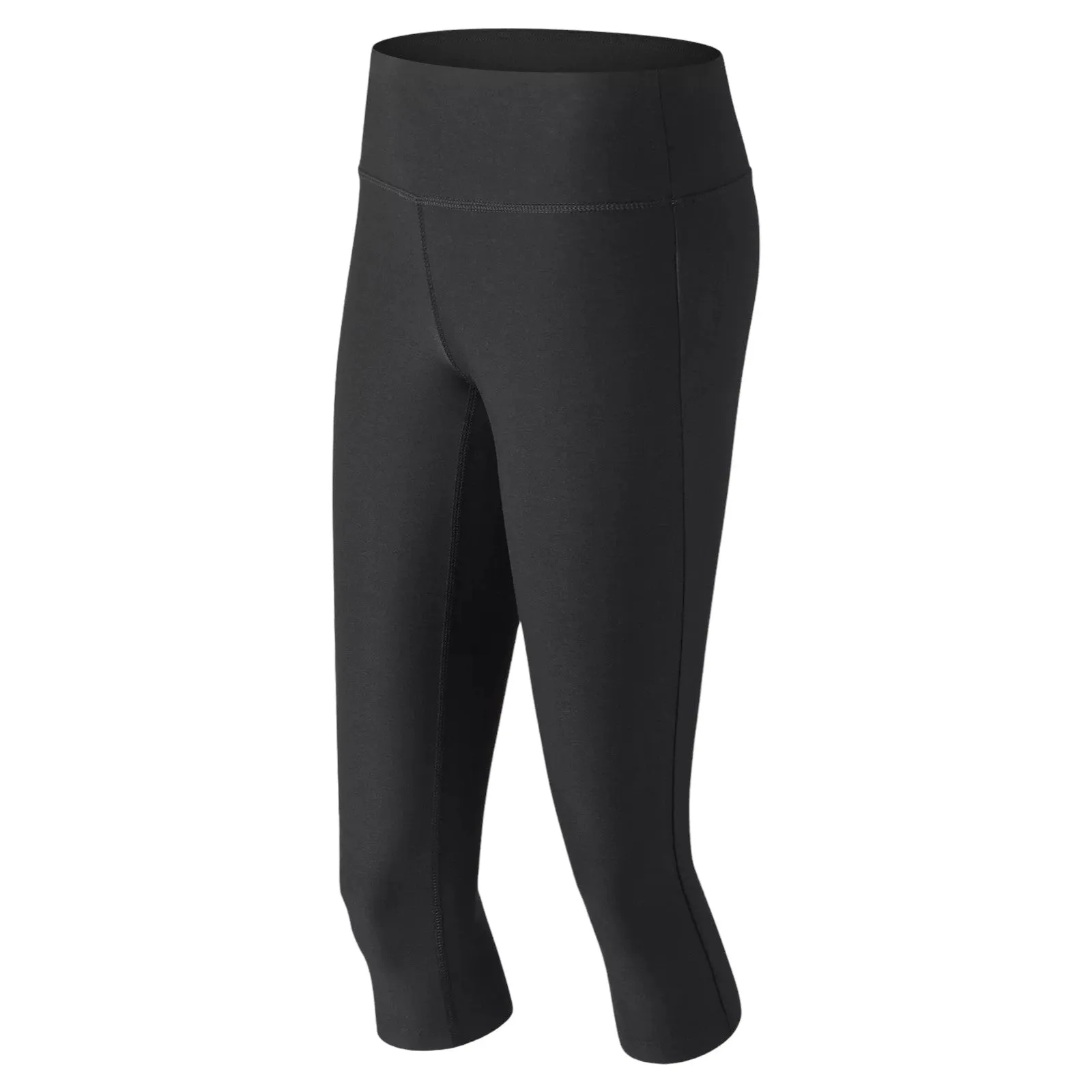 New Balance Womens Space Dye Capri Tights - Black