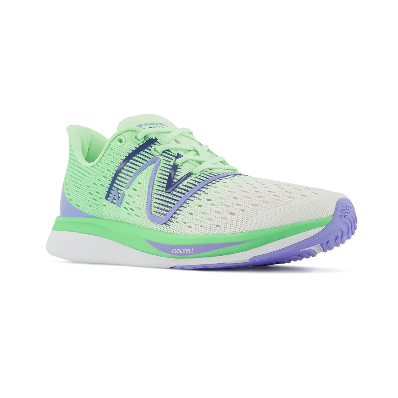 New Balance Women's FuelCell SuperComp Pacer - White / Vibrant Spring Glo