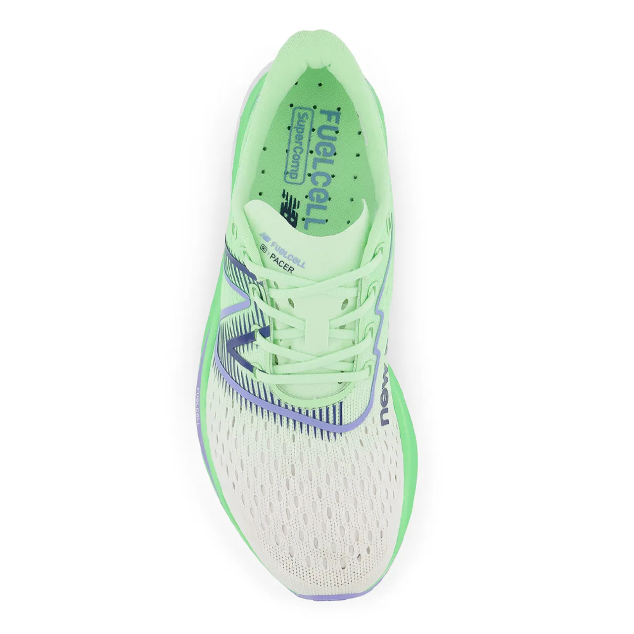 New Balance Women's FuelCell SuperComp Pacer - White / Vibrant Spring Glo