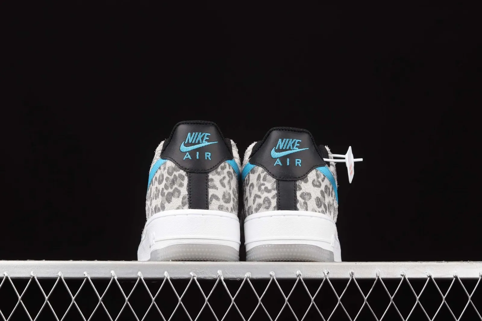 Nike Air Force 1 07 Low Leopard White Grey Light Blue Black DDJ6192-001