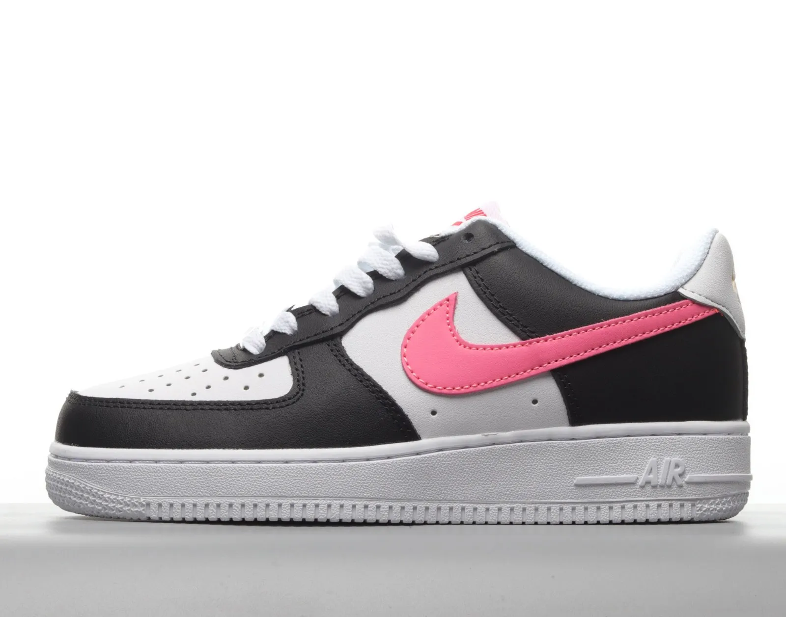 Nike Air Force 1 07 Satin Swoosh White Black Starfish Pink Glow DC4463-100