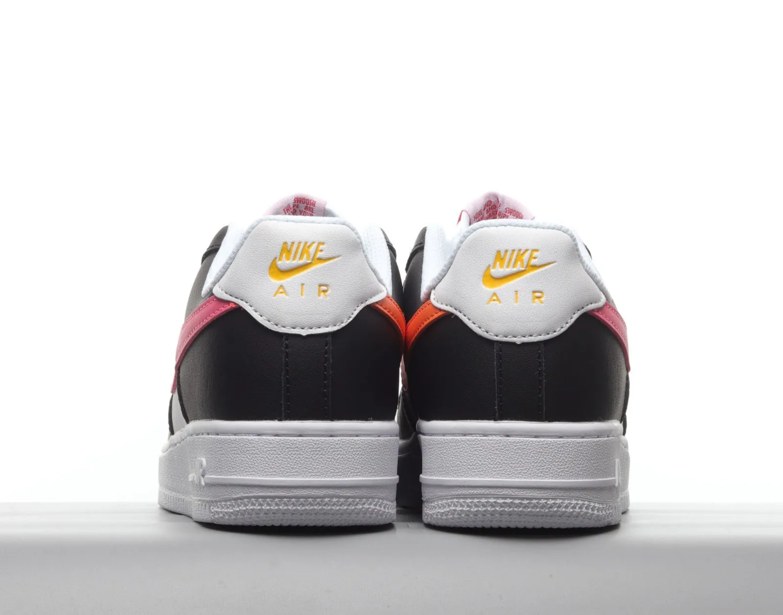 Nike Air Force 1 07 Satin Swoosh White Black Starfish Pink Glow DC4463-100