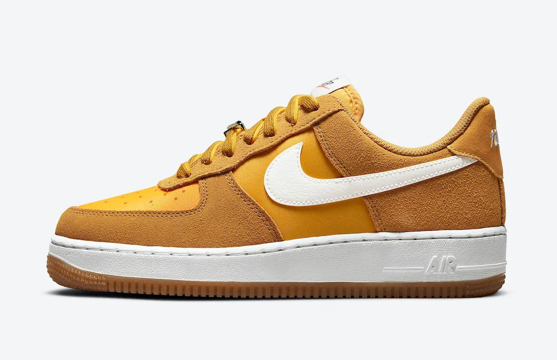 Nike Air Force 1 07 SE First Use University Gold Light Gum Brown White DA8302-700