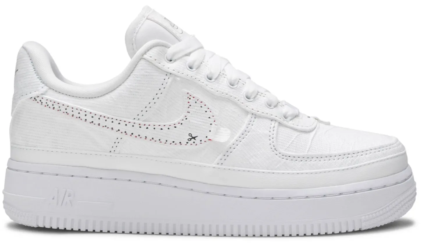 NIKE AIR FORCE 1 LX TEAR AWAY RED SWOOSH (W)