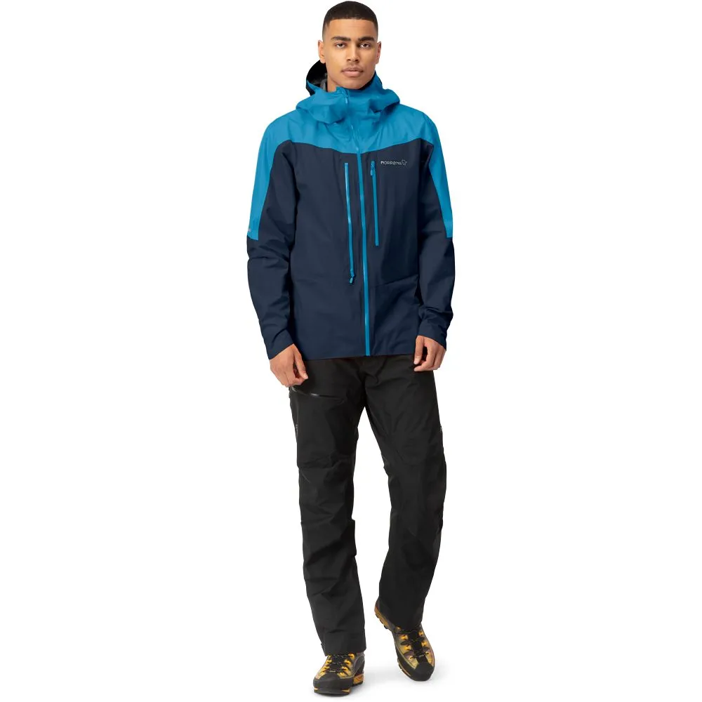 Norrona - Falketind Gore-Tex Paclite Hardshell Jacket Men hawaiian surf indigo night